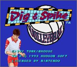 Pantallazo de Dig & Spike Volleyball para Super Nintendo