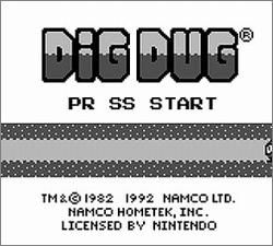 Pantallazo de Dig Dug para Game Boy