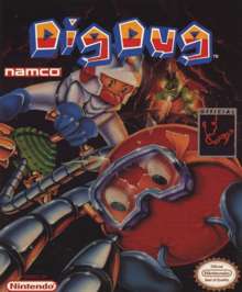 Caratula de Dig Dug para Nintendo (NES)