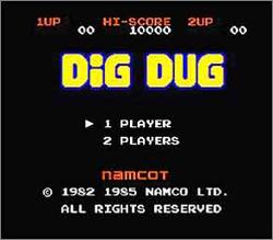 Pantallazo de Dig Dug para Nintendo (NES)