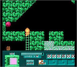 Pantallazo de Digger T. Rock: The Legend of the Lost City para Nintendo (NES)