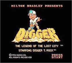 Pantallazo de Digger T. Rock: The Legend of the Lost City para Nintendo (NES)