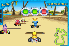 Pantallazo de Digimon Racing para Game Boy Advance