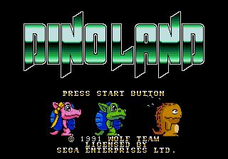 Pantallazo de Dino Land para Sega Megadrive