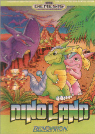 Caratula de Dino Land para Sega Megadrive