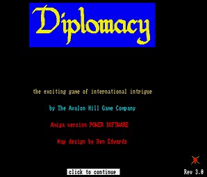 Pantallazo de Diplomacy para Amiga