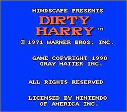 Pantallazo de Dirty Harry para Nintendo (NES)