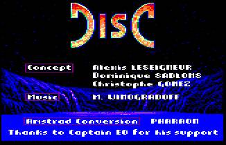 Pantallazo de Disc para Amstrad CPC
