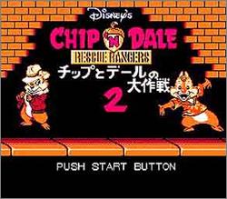 Pantallazo de Disney\'s Chip \'N Dale: Rescue Rangers Daisakusen 2 para Nintendo (NES)