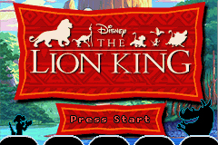 Pantallazo de Disney’s: The Lion King para Game Boy Advance