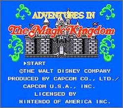Pantallazo de Disney Adventures in the Magic Kingdom para Nintendo (NES)