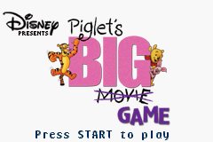 Pantallazo de Disney Presents Piglet's BIG Game para Game Boy Advance