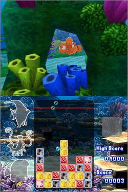Pantallazo de Disney Presents a Pixar Flim: Finding Nemo -- Escape to the Big Blue para Nintendo DS