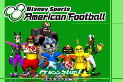 Pantallazo de Disney Sports: American Football (Japonés) para Game Boy Advance