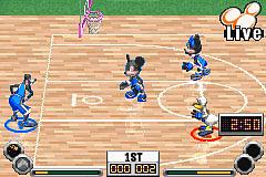 Pantallazo de Disney Sports Basketball para Game Boy Advance