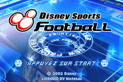 Pantallazo de Disney Sports Football (Fútbol) para Game Boy Advance