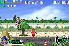 Pantallazo de Disney Sports Motocross para Game Boy Advance