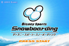 Pantallazo de Disney Sports Snowboarding (Japonés) para Game Boy Advance