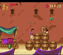 Pantallazo de Disney's Aladdin (Europa) para Super Nintendo