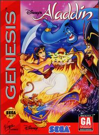 Caratula de Disney's Aladdin para Sega Megadrive