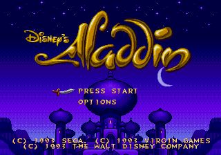 Pantallazo de Disney's Aladdin para Sega Megadrive