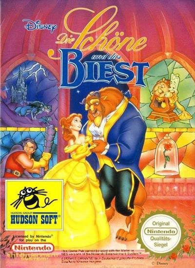 Caratula de Disneys Beauty and the Beast para Nintendo (NES)