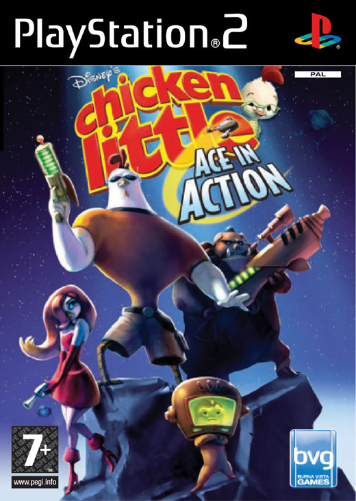 Caratula de Disney's Chicken Little: Ace in Action para PlayStation 2