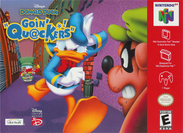 Caratula de Disney's Donald Duck: Goin' Quackers para Nintendo 64