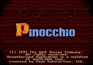 Pantallazo de Disney's Pinocchio para Sega Megadrive