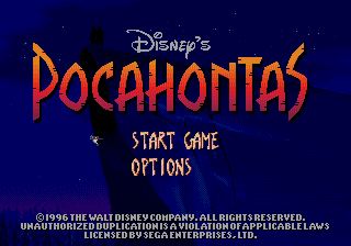 Pantallazo de Disney's Pocahontas para Sega Megadrive