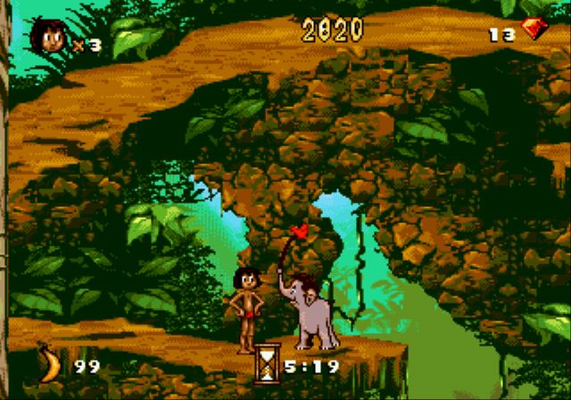 Pantallazo de Disney's The Jungle Book para Sega Megadrive