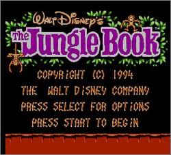 Pantallazo de Disney's The Jungle Book para Nintendo (NES)