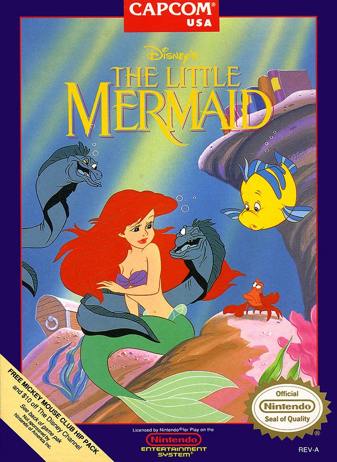 Caratula de Disney's The Little Mermaid para Nintendo (NES)