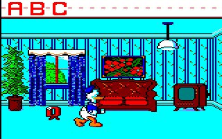 Pantallazo de Donald Alphabet Chase para Amstrad CPC