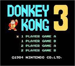 Pantallazo de Donkey Kong 3 para Nintendo (NES)