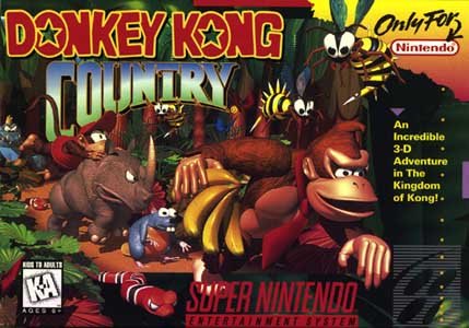 Caratula de Donkey Kong Country (Europa) para Super Nintendo