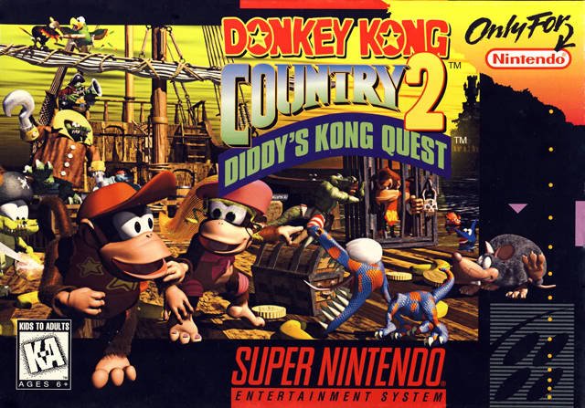 Caratula de Donkey Kong Country 2: Diddy Kong's Quest (Europa) para Super Nintendo