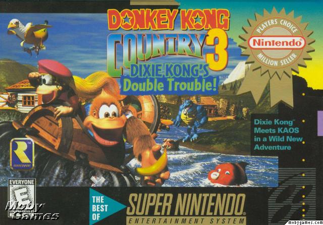 Caratula de Donkey Kong Country 3: Dixie Kong's Double Trouble (Europa) para Super Nintendo