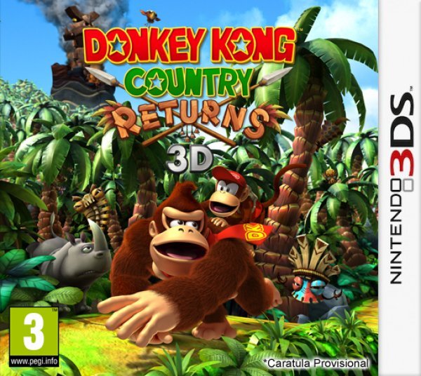 Caratula de Donkey Kong Country Returns 3D para Nintendo 3DS