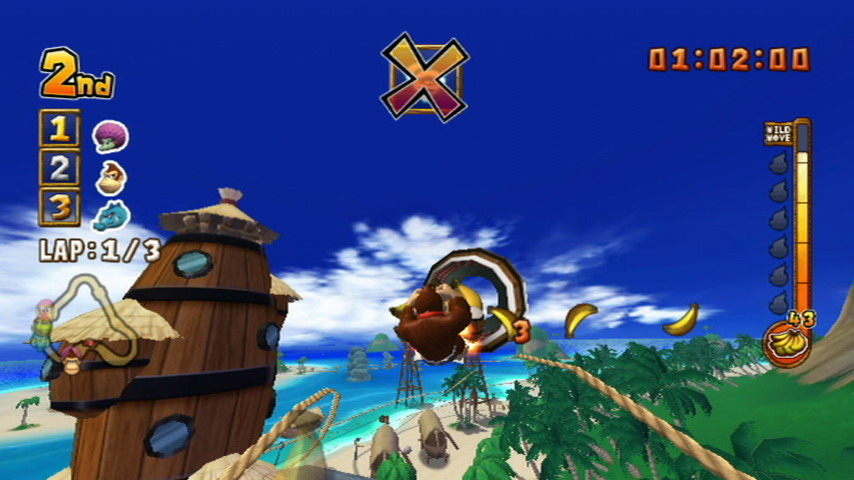 Pantallazo de Donkey Kong Jet Race para Wii