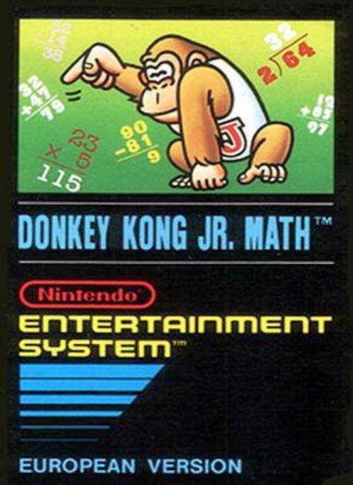 Caratula de Donkey Kong Jr. Math para Nintendo (NES)