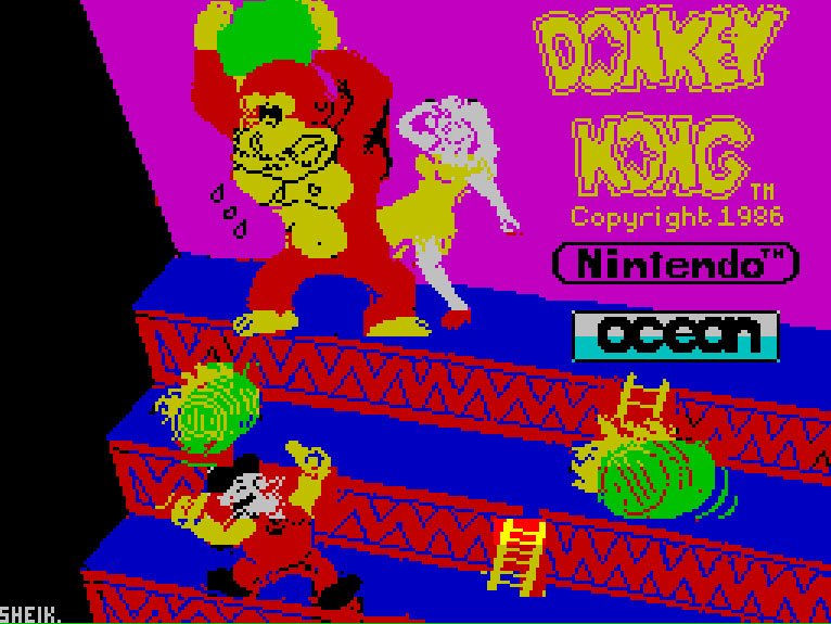 Pantallazo de Donkey Kong para Spectrum