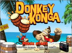 Pantallazo de Donkey Konga with Bongos para GameCube