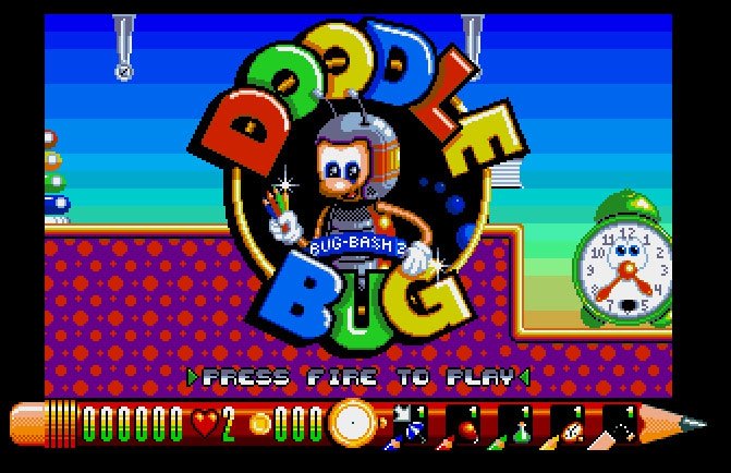 Pantallazo de Doodlebug: Bug Bash II para Atari ST