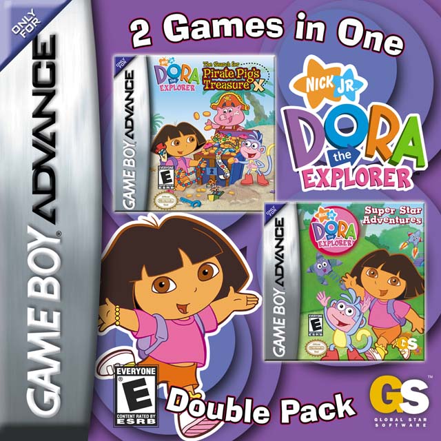 Caratula de Dora the Explorer Double Pak para Game Boy Advance