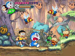 Pantallazo de Doraemon: Nobita to Midori no Kyojinden (Japonés) para Nintendo DS