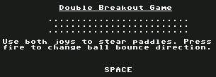Pantallazo de Double Breakout para Commodore 64
