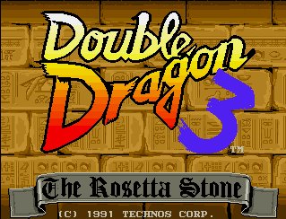 Pantallazo de Double Dragon 3: The Rosetta Stone para Amiga