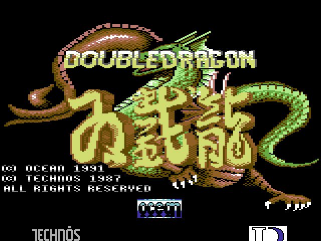 Pantallazo de Double Dragon para Commodore 64