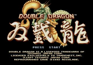 Pantallazo de Double Dragon para Sega Megadrive